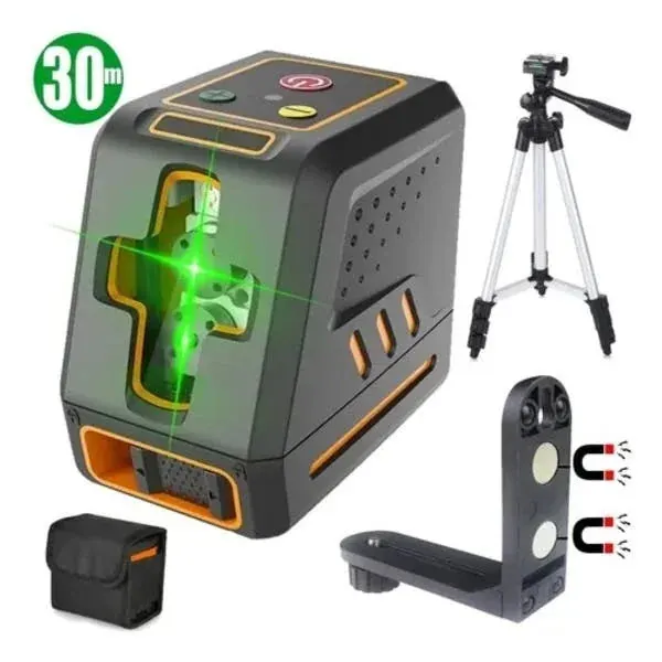 Nível Profissional a Laser Verde 30m Distância Alta Precisão
