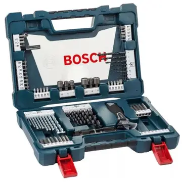 Kit de Bits e Brocas em Titânio V-Line 83 Peças Bosch