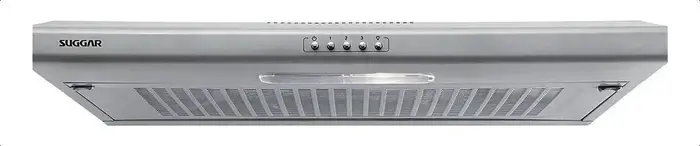 Depurador de Cozinha Suggar Slim com Manta DI801PT - Aço Inoxidável - 80cm - Bivolt