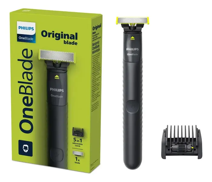 Barbeador e Aparador Elétrico Philips OneBlade QP 5 em 1 Sem Fio e À Prova Deapos;Água