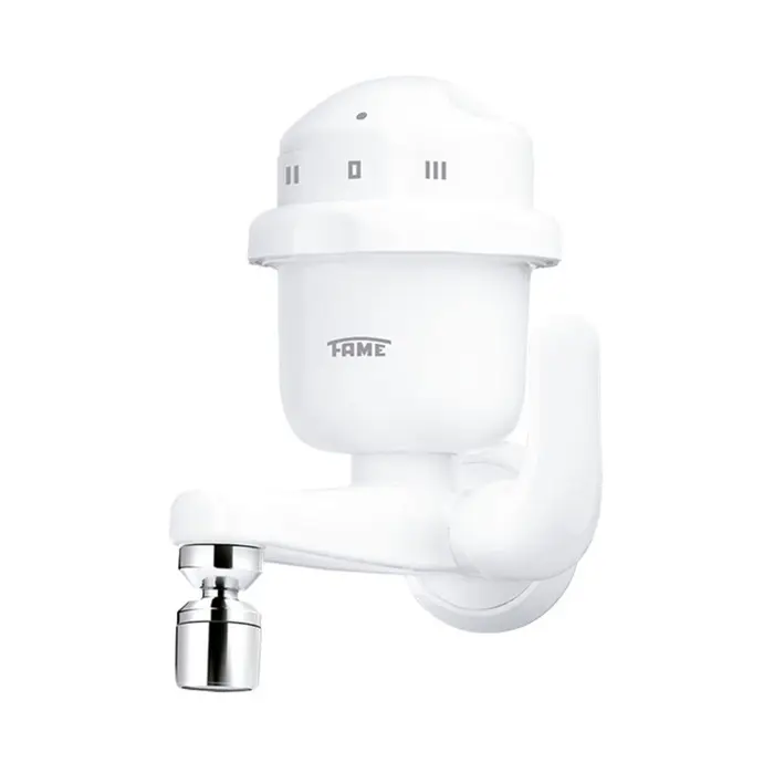 Torneira Elétrica Bica Reta de Parede Branca Fame 127V 4800W Fame
