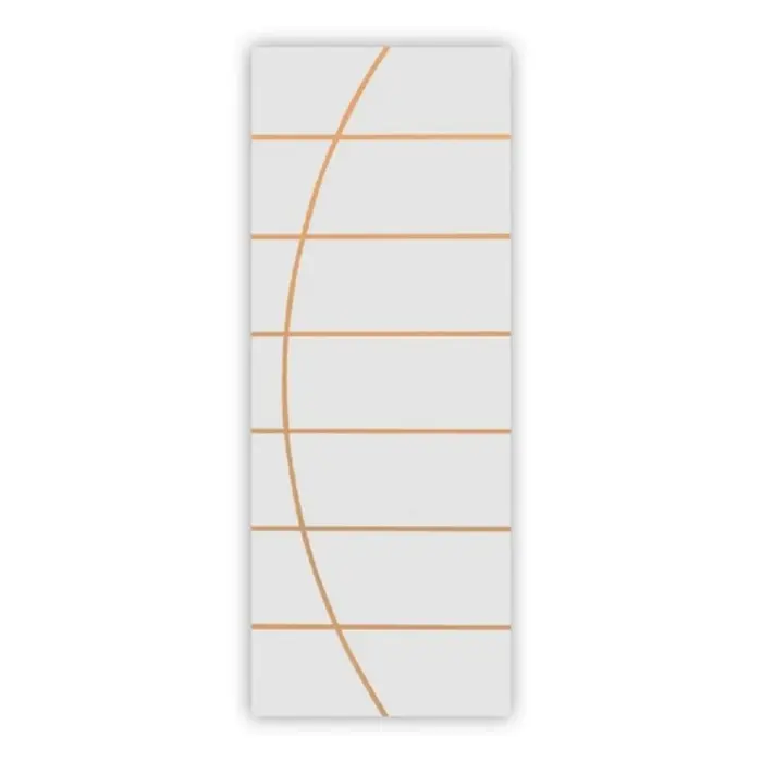 Folha de Porta Frisada Colmeia Melamínica Neblina Branco MGM