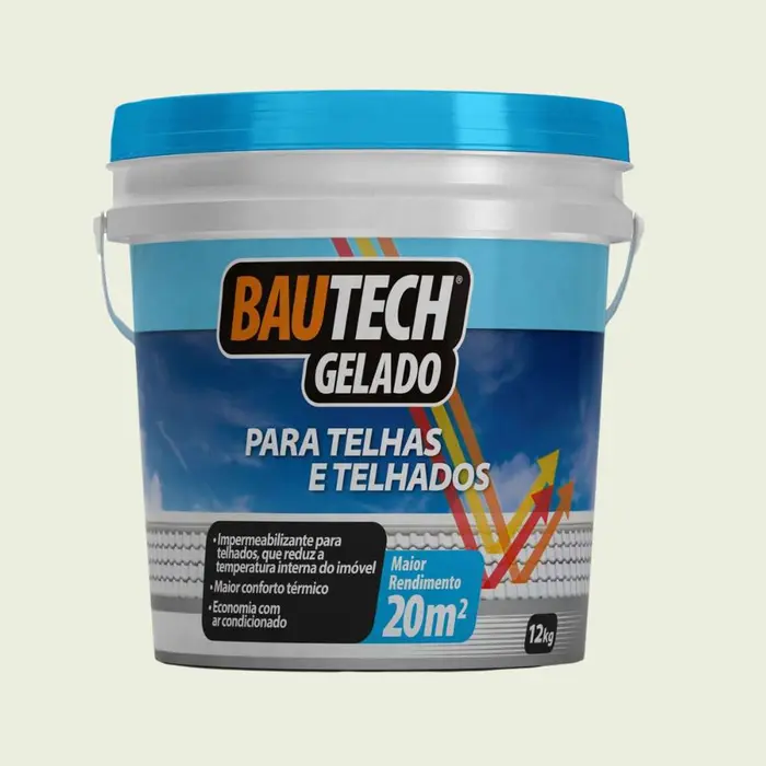Tinta Acrílica Telhado Gelado Branco 12Kg Bautech