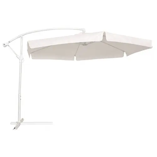 Ombrelone 2,5×2,7m Suspenso Regulável Branco