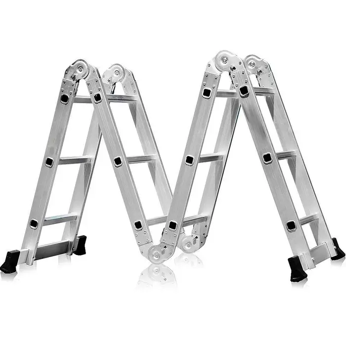 Escada Multifuncional 4×3 em Aço e Alumínio 12 Degraus FORTGPRO-FG8435